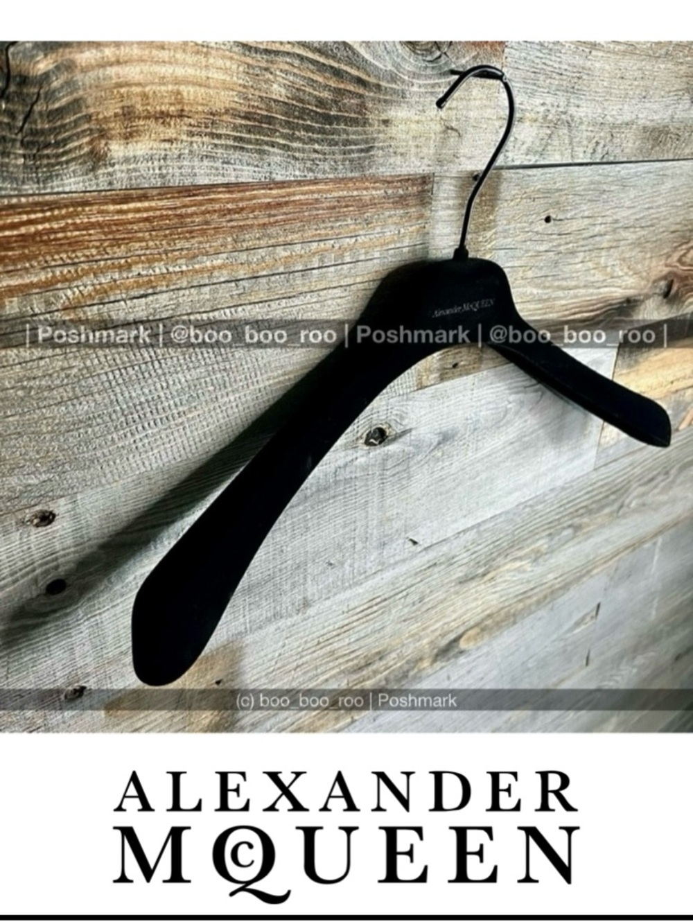 Alexander McQueen Black Felt Shirt/Jacket Hanger, large, Authentic